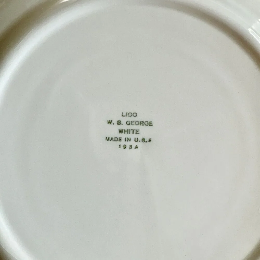 WS George Lido Canary Tone‎ Floral Pink Gold Soup Bowl 9.5” Plate